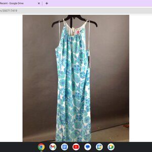 NWT Lilly Pulitzer Sea Urchin Halter Maxi Dress
